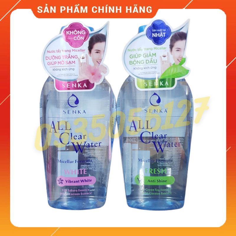 Nước Tẩy Trang Senka All Clear Water Micellar Formula nhật 230ml