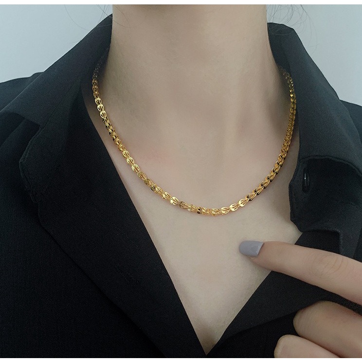 Dây Chuyền Long Phụng Nữ V251 Mạ Vàng NaMoo Jewelry