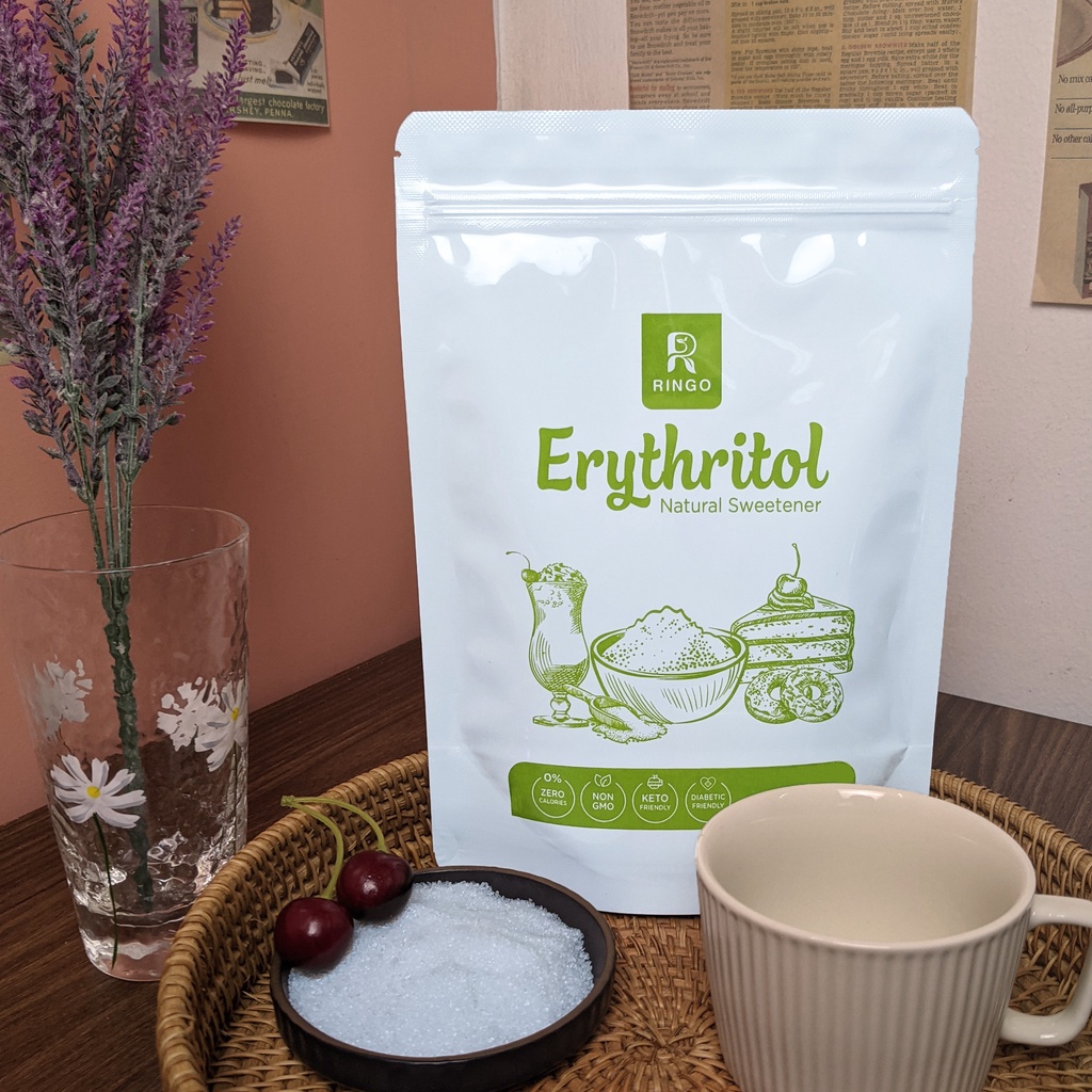 Đường ăn kiêng Erythritol | RINGO | 500G Dành Cho Người Ăn Keto/Tiểu Đường/DAS