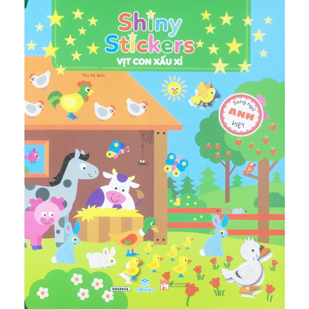 Sách - Bộ cuốn: Shiny Stickers song ngữ Anh-Việt