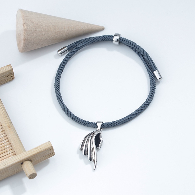 Vòng Tay Cặp Đôi Từ Tính In Hình Thiên Thần Và Ác Quỷ Làm Quà Tặng Kỷ Niệm