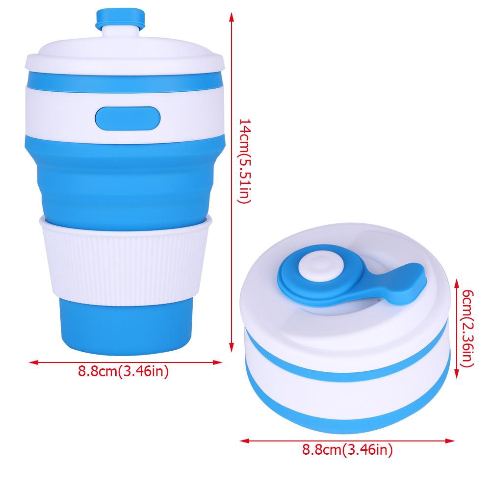 Ly uống cà phê silicone dung tích 350ml tiện dụng