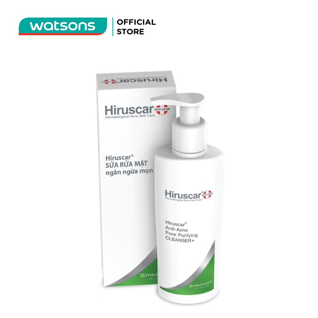 Sữa Rửa Mặt Hiruscar Anti-acne Cleanser+ Ngăn Ngừa Mụn 100ml