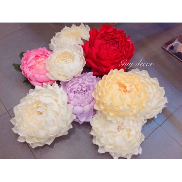 Hoa mẫu đơn giấy nhún