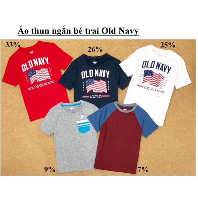 Freeship 99k TQ_Áo bé trai Old Navy xuất xịn (5–> 16 tuổi)