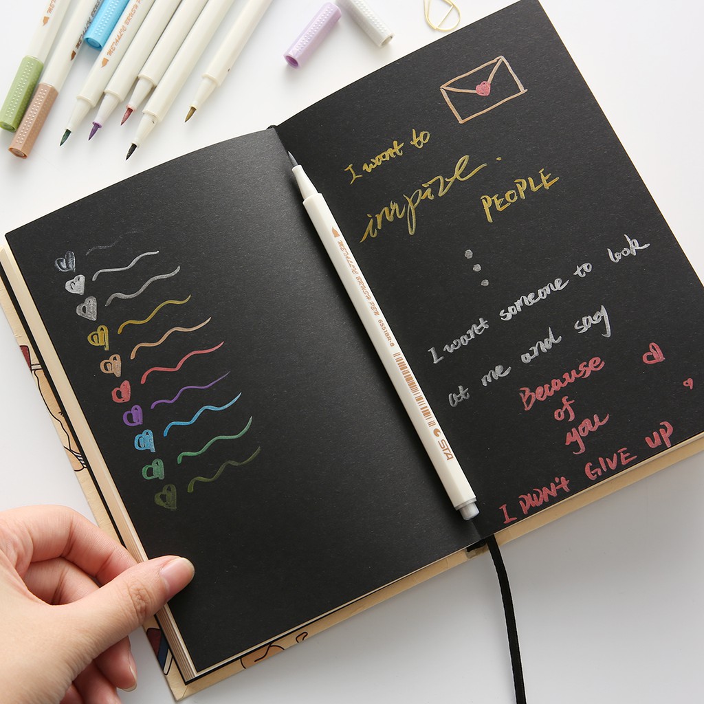 1 Bút Lông Viết Thư Pháp / Vẽ Tranh Màu Sắc Khác Nhau Với 10 Màu Khác Nhau A6965