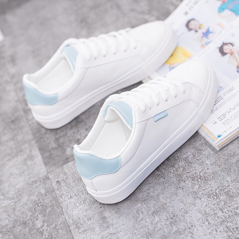 Giày thể thao đế bằng thoáng khí phong cách thời trang năng động đơn giản dành cho nữ