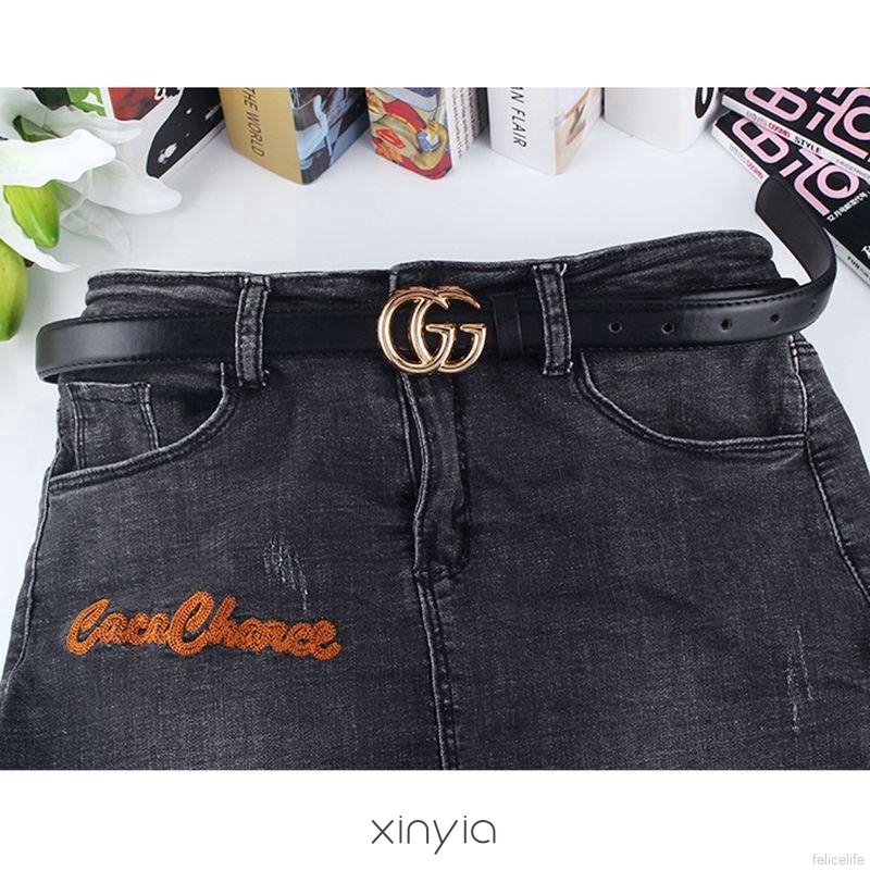 Dây thắt lưng da kiểu dáng thời trang phong cách vintage dành cho nữ