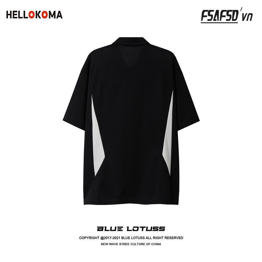 Áo Thun POLO Ngắn Tay Phối Màu In Họa Tiết Thời Trang Mùa Hè Mới Cho Nam