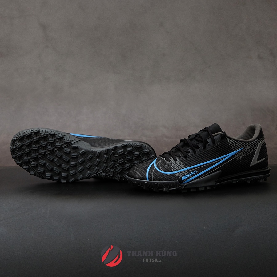 GIÀY ĐÁ BÓNG CHÍNH HÃNG NIKE MERCURIAL VAPOR 14 ACADEMY TF - CV0978-004 - ĐEN/XANH