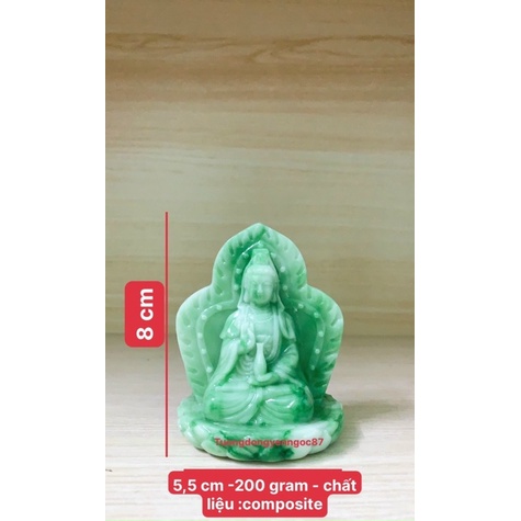 Tượng quan âm 2 mặt xanh