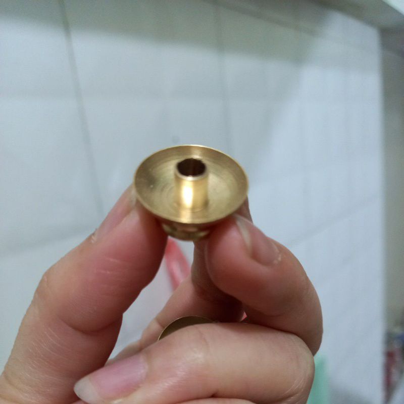 Chén Dầu Đồng Chống Kiến Gắn Vào Móc Lồng Chim Loại Đẹp, Chén Hứng Dầu Đồng Cho Lồng Chim