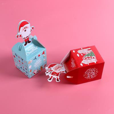 Hộp quà noel hộp quà giáng sinh gấp có hình giáng sinh HT13