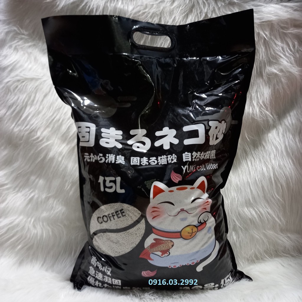 Cát vệ sinh cho mèo cát Nhật Yuki 15L