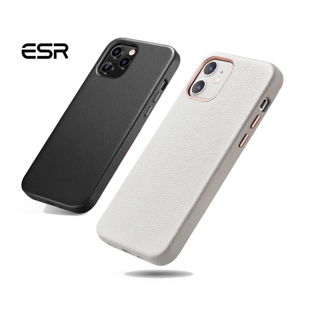 Ốp lưng ESR Real Leather dành cho iPhone 12 Pro Max - iPhone 12 Pro / iPhone 12 - Hàng chính hãng