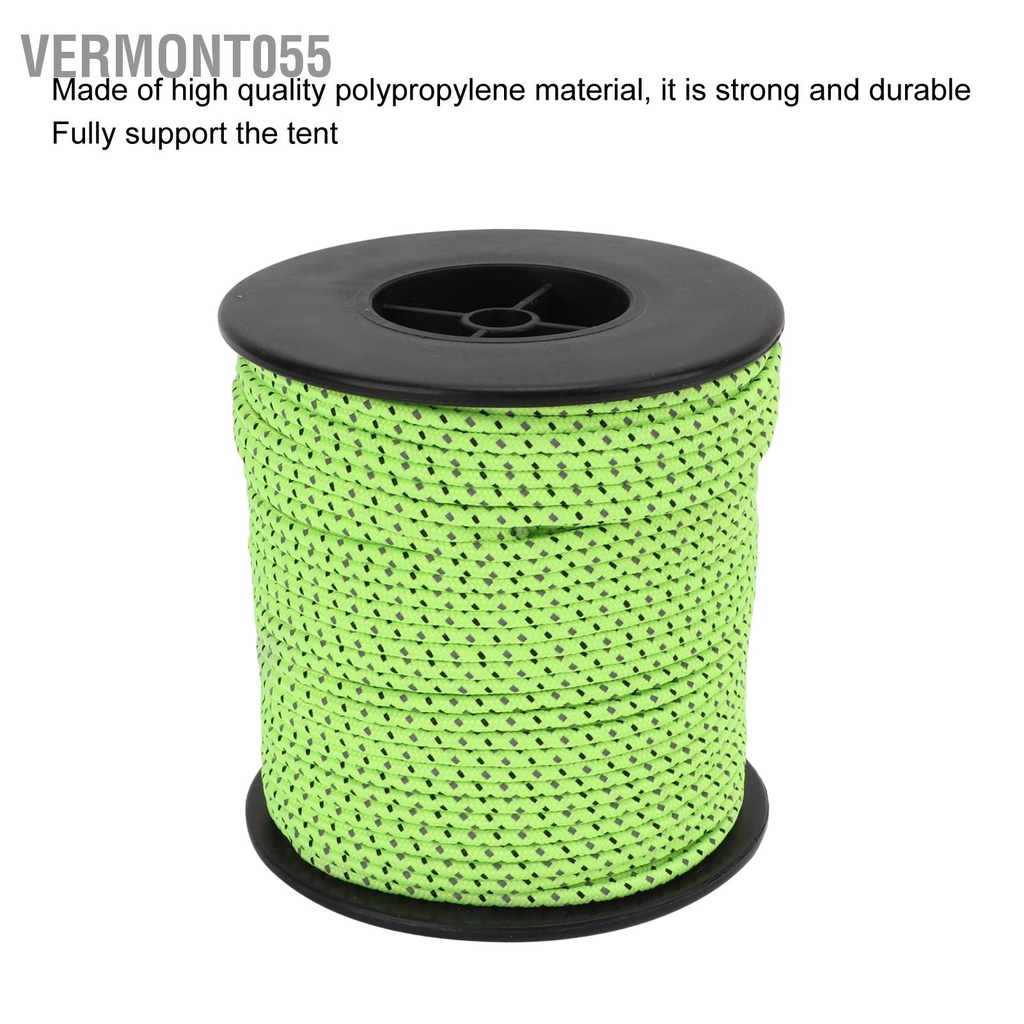 Có thể bán buôn Dây cắm trại Lều huỳnh quang phản cho ngoài trời đi bộ đường dài 50m / 164ft Vermont055 Hàng giao ngay
