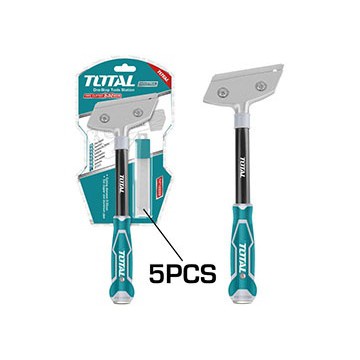 Dao cạo sơn, Lưỡi cạo kim loại Total THT183006 - tặng kèm 6 lưỡi dao SK5
