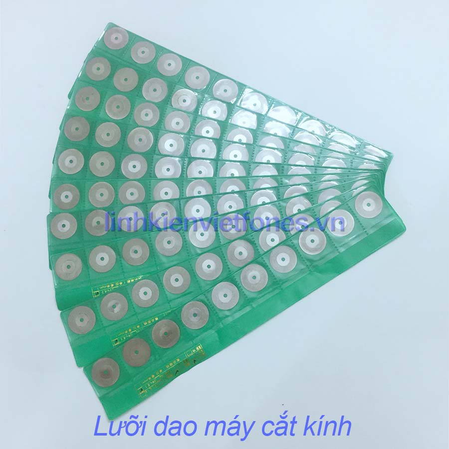 10 Lưỡi dao tròn máy cắt kính loại xanh lá sử dụng cho các loại máy quấn keo , mài