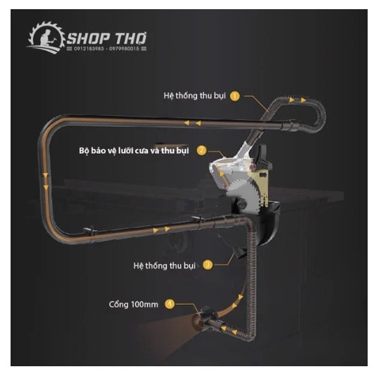 Máy cưa bàn Harvey HW110LC-36P