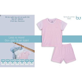 Bộ cộc tay Bu chất sợi tre - Bu BB004