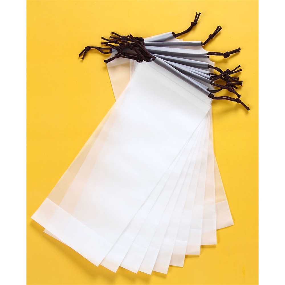 Bộ 5 túi nhựa trong suốt đựng dù chống thấm nước có dây rút tiện dụng