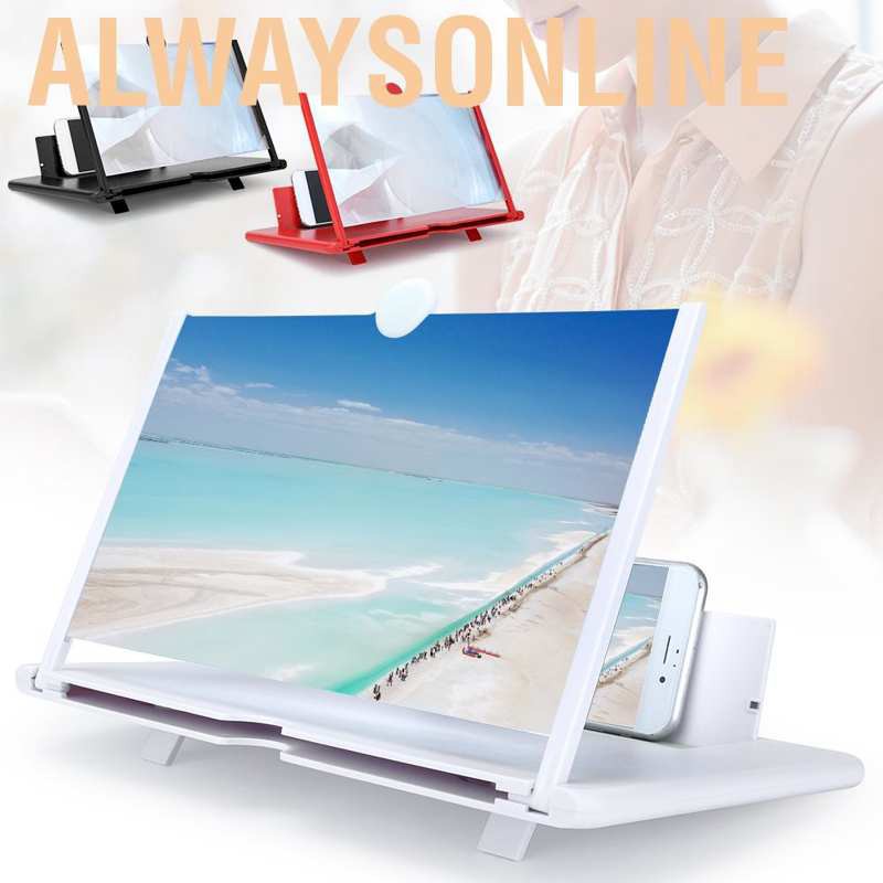 Kính Phóng Đại Màn Hình Hd 12 Inch 3d Thiết Kế Thời Trang Có Thể Điều Chỉnh Khoảng Cách