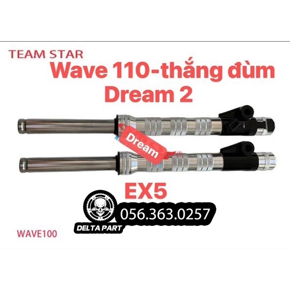 Phuộc Trước CNC Thái Lan cho Winner , Exciter 150 , Sirius, Wave, Dream, Future 125, Future Led 125 FI, S110