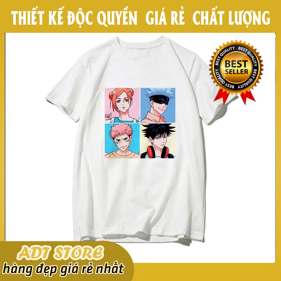 Áo thun unisex anime Jujutsu Kaisen Satoru Yuji Itadori Sukuna Art phong các Nhật Bản cực chất