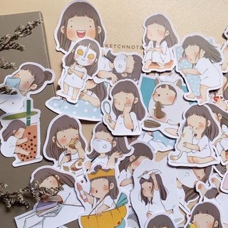 Sticker cô gái chibi cute ST100
