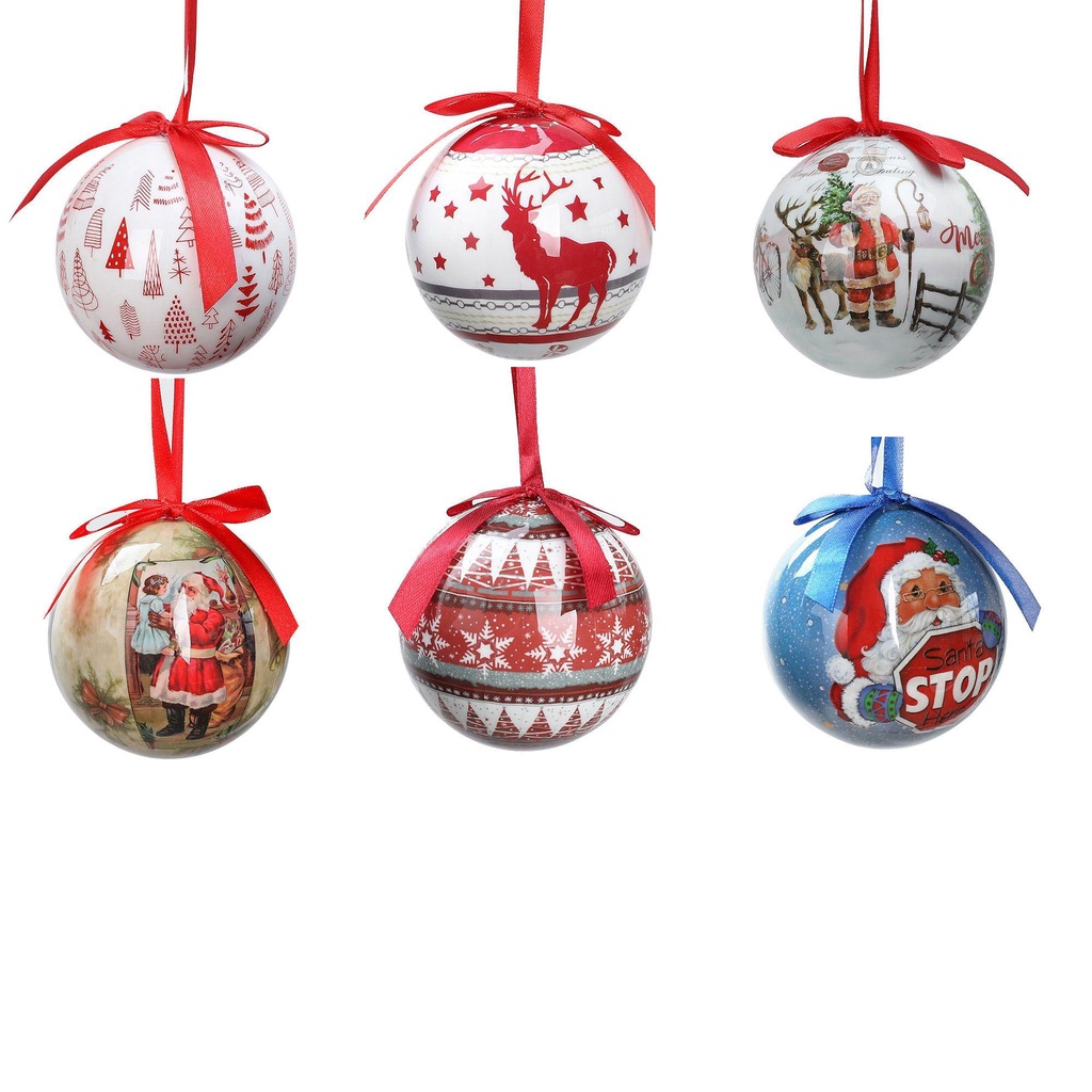 Muvako Trái Châu Trang Trí Cây Thông Noel Quả bóng xốp hình dán Giáng sinh
