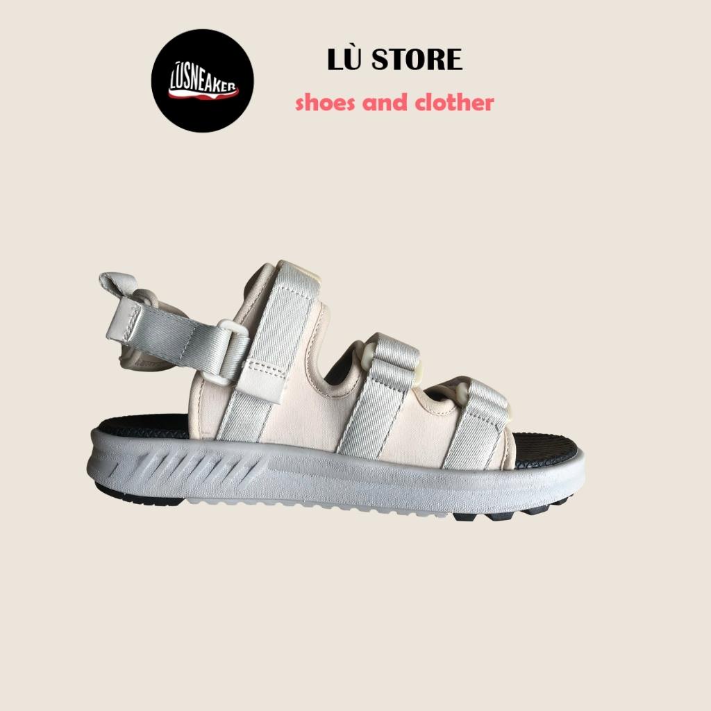 Sandal nữ, nam [Lù Store] Dép quai hậu, xăng đan 3 quai hai màu đen kem size 36-43 hàng VNXK