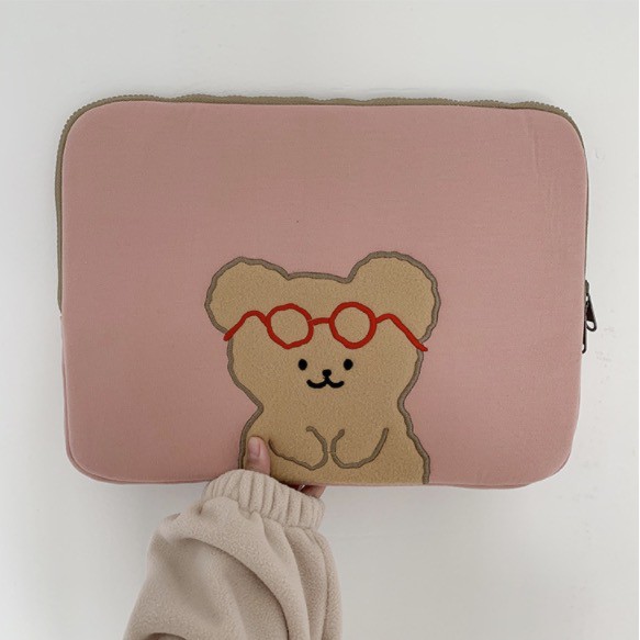 Túi đựng máy tính xách tay chống sốc mềm mại phong cách Hàn Quốc tiện lợi