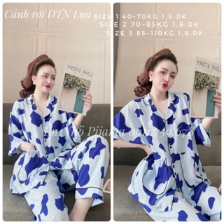Bigsize 50-110kg cánh rơi Lụa 2 túi phối siêu mềm mịn đẹp Én Nhỏ Pijama