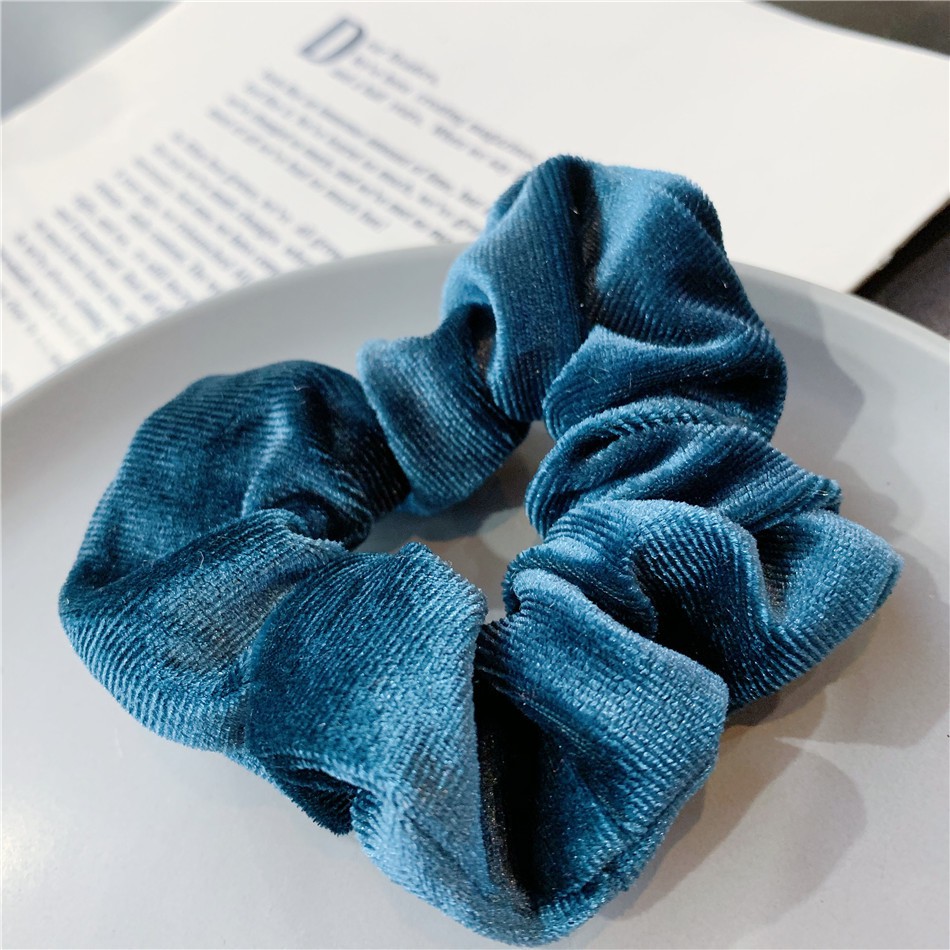 Dây cột tóc vải Scrunchies nhung sang chảnh HOT TREND