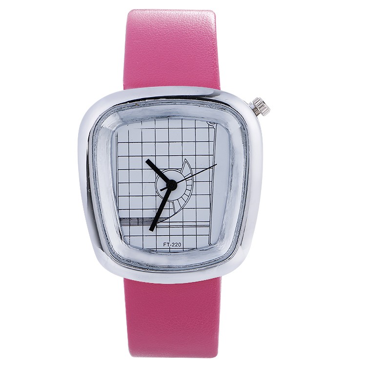 ĐỒNG HỒ NỮ CAY 3525 DÂY DA, PHONG CÁCH THỜI TRANG KOREA