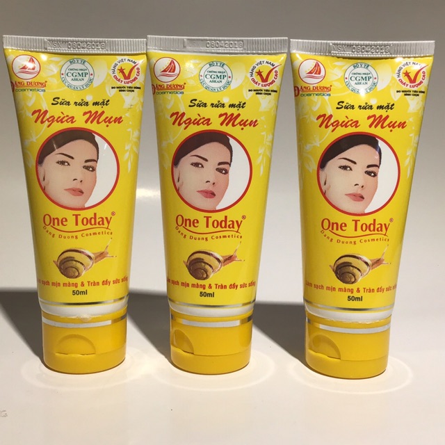 Sữa rửa mặt trắng da ngăn ngừa mụn nám One Today 50ml