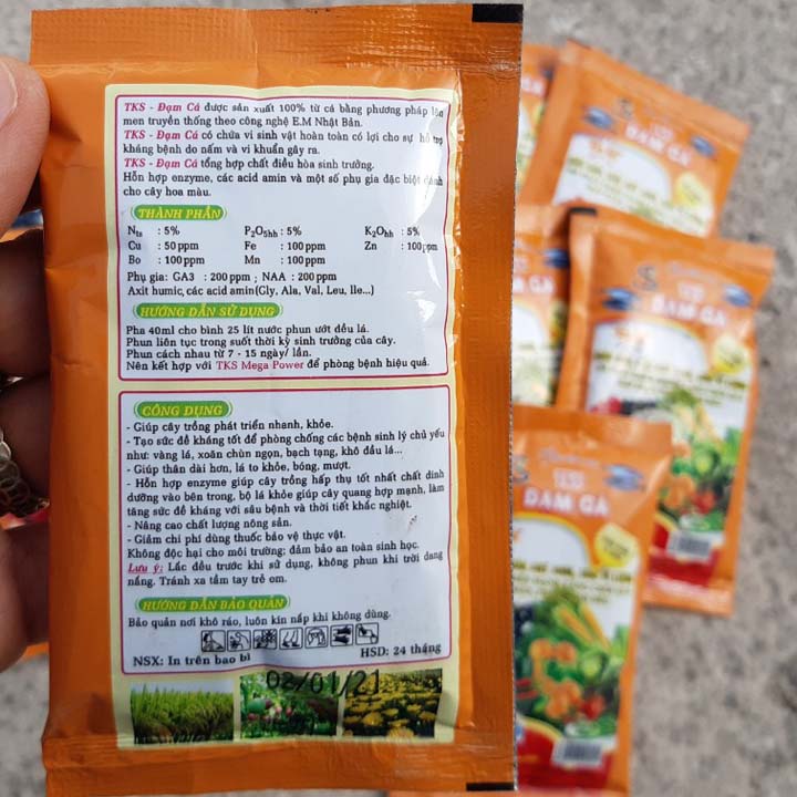 Phân Bón Lá Đạm Cá Hữu Cơ - Đậm Đặc: Mập Thân, Vượt Ngọn, Xanh Lá, Lớn Trái
