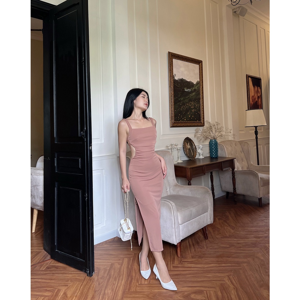 BBSTORE'S Đầm Body Hai Dây  Hở Lưng Cực Xinh Thích Hợp Đi Tiệc Dạo Phố  - D1004