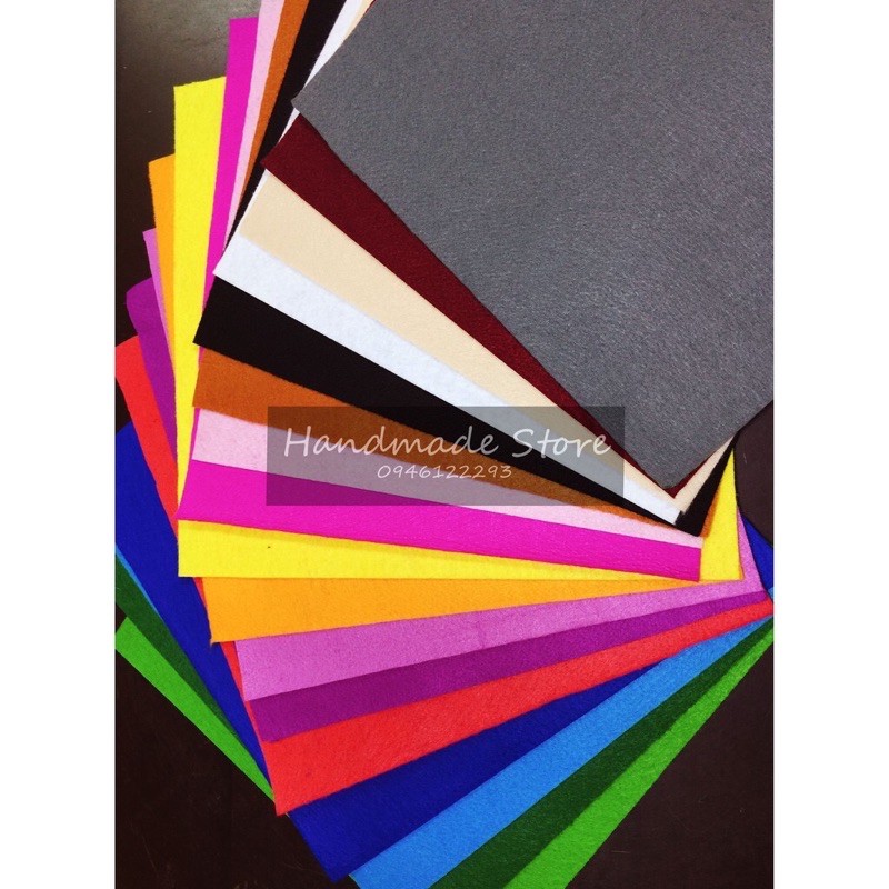 Vải dạ nỉ làm handmade 30x30cm