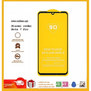 Rẻ Vô Địch Cường lực 11D Redmi Note 7/Note 7 Pro full màn viền đen mỏng không ăn vào màn hình giống ảnh 100%