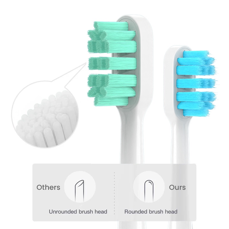 [Hàng mới về] Set 1/ 4 đầu bàn chải đánh răng điện thay thế mềm mại dành cho XIAOMI MIJIA T100/ T300/ T500/ T700