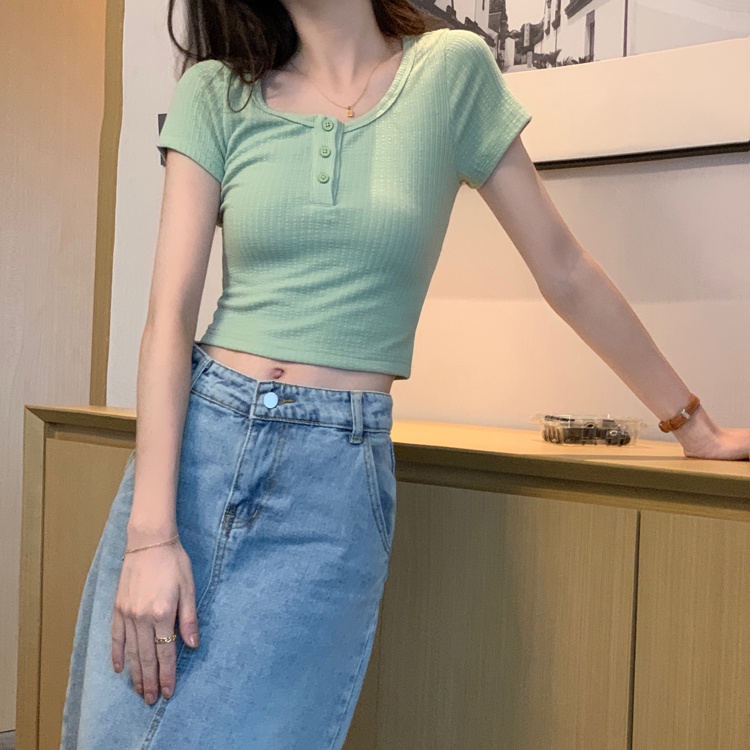 Áo Thun Tay Ngắn Màu Hồng 51638