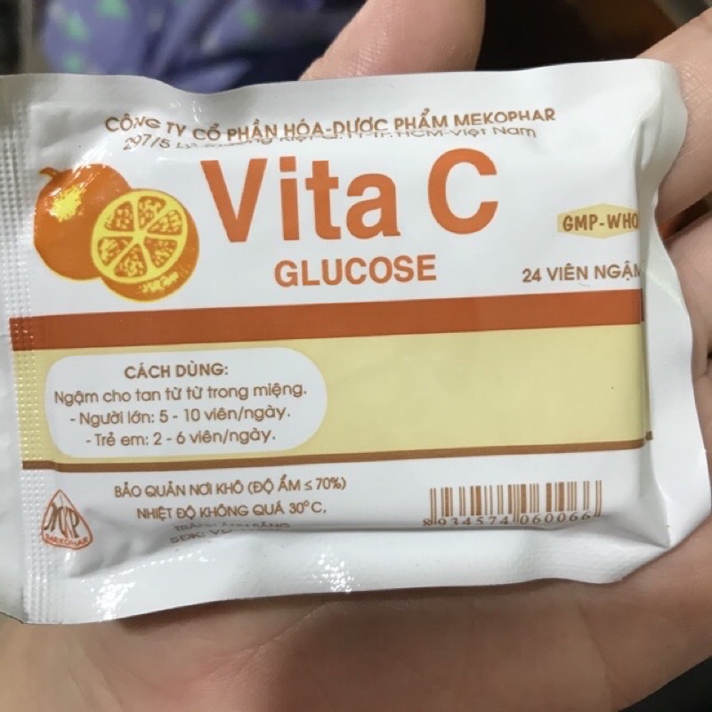 Kẹo Vita C Glucose bổ sung vitamin C cho cơ thể giúp tăng sức đề kháng (date 2023) | Thế Giới Skin Care