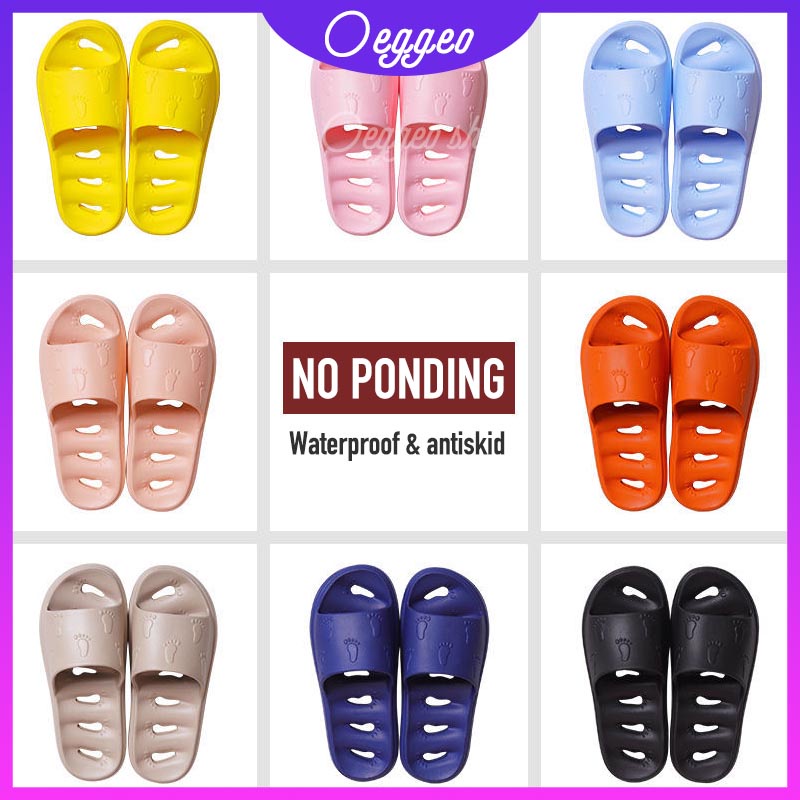Oeggeo shop Dép Mang Trong Nhà Tắm Khoét Lỗ Rỗng Cho Nam Và Nữ