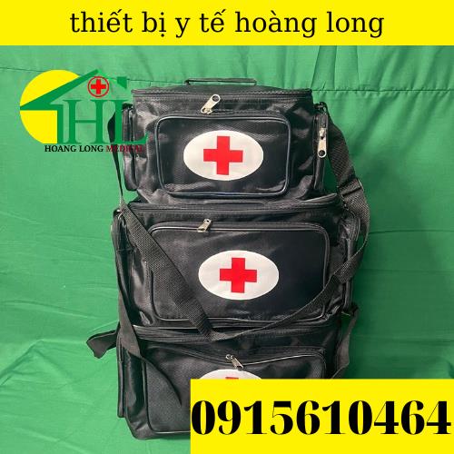 Túi Cứu Thương Màu Đen Cỡ Nhỏ 25x15x19cm - Túi Y Tế
