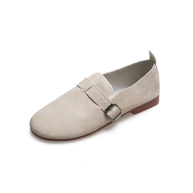 Giày Đế Bằng Chống Trượt Màu Trơn Đơn Giản Thời Trang Phong Cách Hàn Quốc Cho Nữ