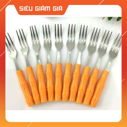 Combo 10 Nĩa 3 chi Inox 201 Siêu Rẻ An Toàn Tiện Dụng