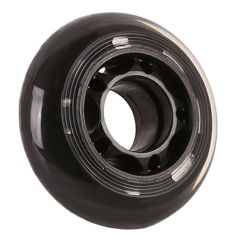 Bộ 4 bánh xe cao su chống trượt màu đen cho giày trượt patin