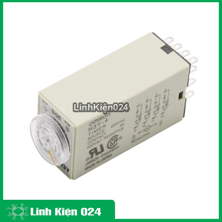 Relay Thời Gian Timer Omron H3Y-4 14P 220V