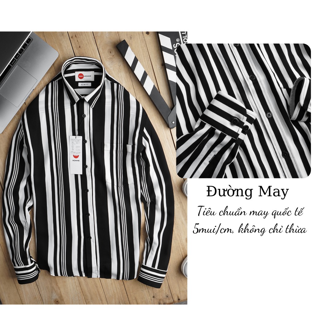 Áo Sơ Mi Nam Đẹp Kẻ Sọc Tay Dài ,Áo Sơ Mi Nam Hàn Quốc Cao Cấp Trẻ Trung Siêu Mát Không Nhăn- SM1 - GUSTA | BigBuy360 - bigbuy360.vn